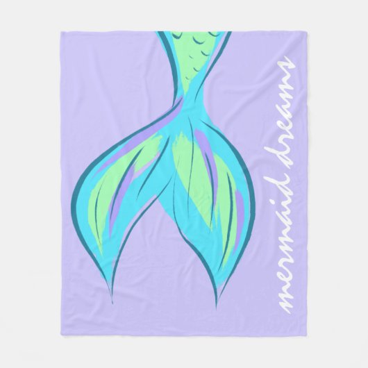 Mermaid Dreams Fleece Blanket (Voorkant)