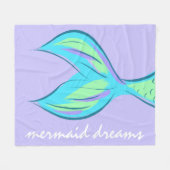 Mermaid Dreams Fleece Blanket (Voorkant (Horizontaal))