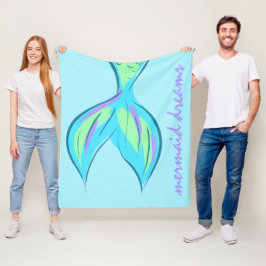 Mermaid Dreams Fleece Blanket Deken