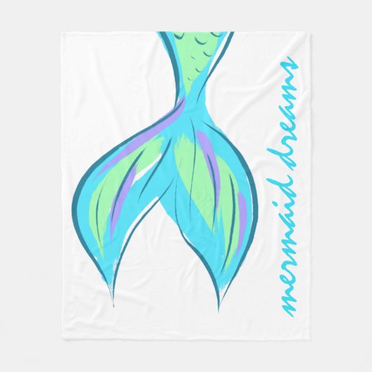 Mermaid Dreams Fleece Blanket Deken (Voorkant)