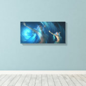Mermaid Dreams Inspirerend Canvas Afdruk (Insitu (Houten vloer))