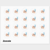 Mermaid Dreams kan echte tikkers halen Ronde Sticker (Vel)