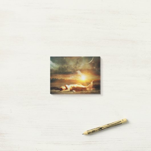 Mermaid Dreams Post-it® Notes (Op bureau)