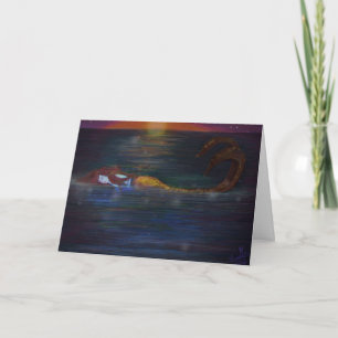 Mermaid Dreams Verjaardag Wenskaart Kaart