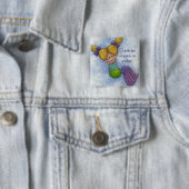 Mermaid Dreams Vierkante Button 5,1 Cm (In situ)