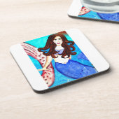 Mermaid drink coaster drankjes onderzetter (Linkerzijde)