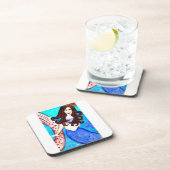 Mermaid drink coaster drankjes onderzetter (Rechterzijde)