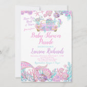Mermaid Drive by Baby shower Parade Kaart (Voorkant)