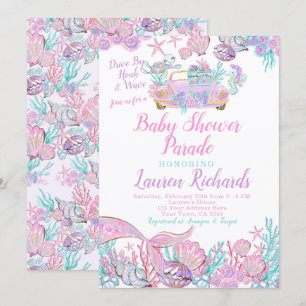 Mermaid Drive by Baby shower Parade Kaart