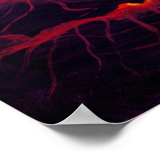 Mermaid Eclipse gothic moon fantasy Art Print (Hoek)