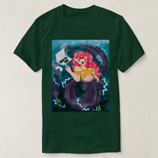 Mermaid Electric Eel T-shirt (Design voorkant)