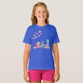 Mermaid en Axolotl T-shirt (Voorkant volledig)