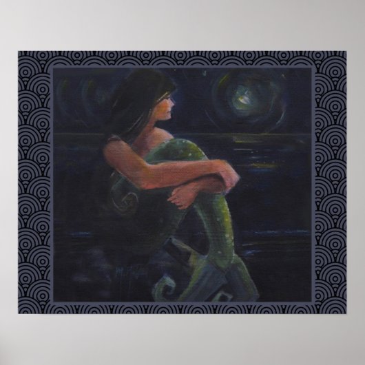 Mermaid en de maan poster (Voorkant)