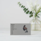 Mermaid en de maan visitekaartje (Staand voorkant)