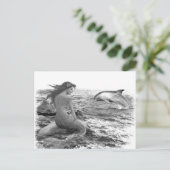 Mermaid en Dolphin Briefkaart (Staand voorkant)