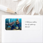 Mermaid en Dolphin Etiket (Insitu)