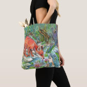 Mermaid en Fox Tote Bag (Dichtbij)