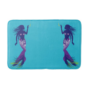 Mermaid en Golden Hook Badmat