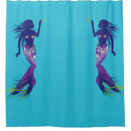 Mermaid en Golden Hook Douchegordijn