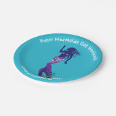 Mermaid en Golden Hook Papieren Bordje (Gekanteld)