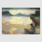 Mermaid en Golden Zee Sprites Tissuepapier (Voorkant)
