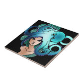 mermaid en octopus tegeltje (Zijkant)
