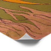 Mermaid en Seahorse Poster (Hoek)