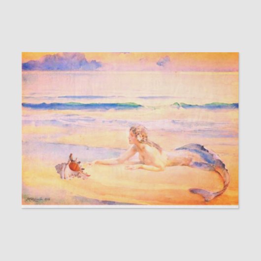 Mermaid en Shell Tissuepapier (Voorkant)