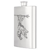 Mermaid en Wolf Flask Heupfles (Links)