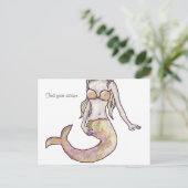 mermaid escape briefkaart (Staand voorkant)