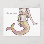 mermaid escape briefkaart (Voorkant)