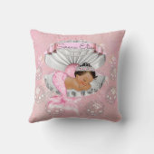 Mermaid Ethnic Baby Girl Pearls Kussen (Achterkant)