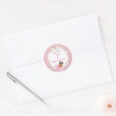 Mermaid Ethnic Baby Girl Pearls Ronde Sticker (Envelop)