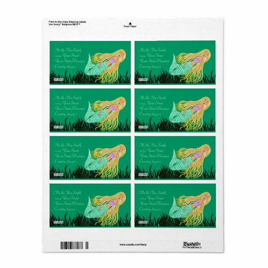 Mermaid Etiket (Full Sheet)