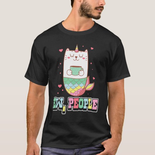 Mermaid Ew Mensen Mermaid Mythical Creater Bathi T-shirt (Voorkant)