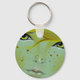 Mermaid face freckles Sleutelhanger
