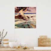 "Mermaid" Fairy Art van Alice B Woodward Poster (Keuken)