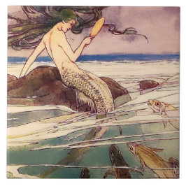 "Mermaid" Fairy Art van Alice B Woodward Tegeltje