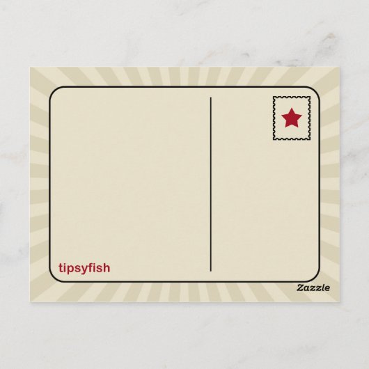 Mermaid Fairy Briefkaart (Achterkant)