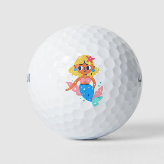Mermaid fairy golfballen (Voorkant)