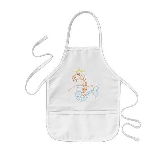 Mermaid Fairy Kinder Schort (Voorkant)