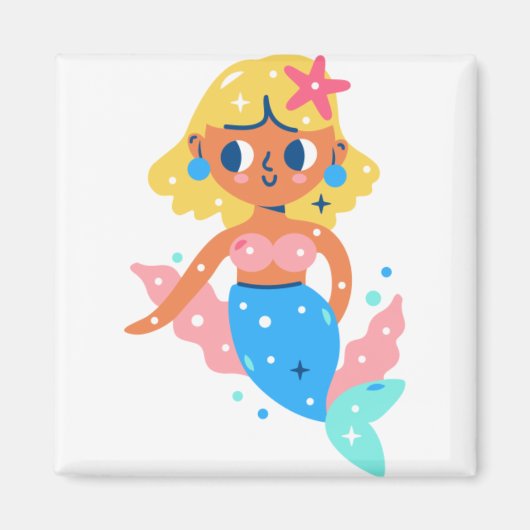 Mermaid fairy magneet (Voorkant)