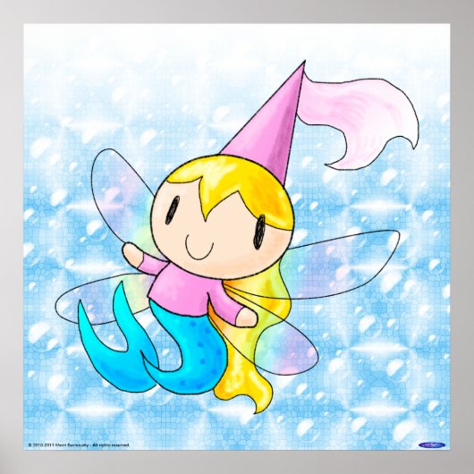 Mermaid Fairy Princess print (Voorkant)