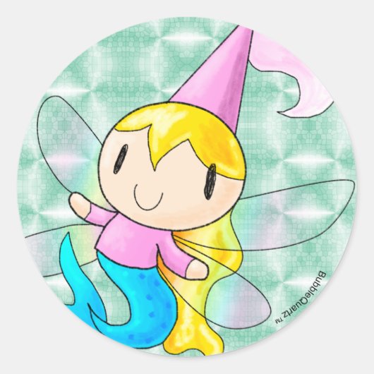 Mermaid Fairy Princess Sticker Sheet (Voorkant)