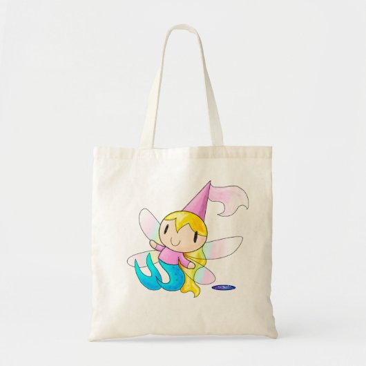 Mermaid fairy prinses tote bag (Voorkant)