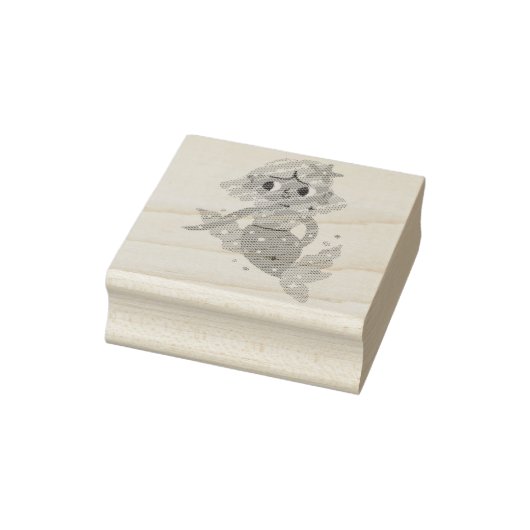 Mermaid fairy rubberstempel (Stempel)