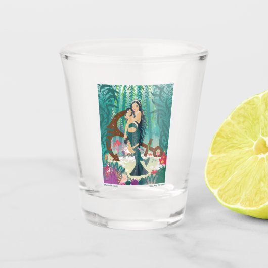 Mermaid Family Shot Glas (Voorkant)