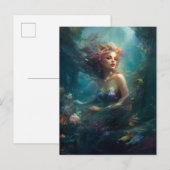 Mermaid Fantasy Art Briefkaart (Voorkant / Achterkant)