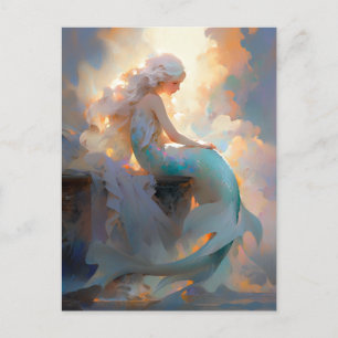 Mermaid Fantasy Art Briefkaart