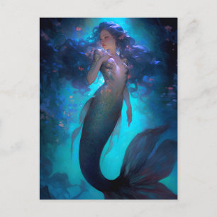 Mermaid Fantasy Art Briefkaart
